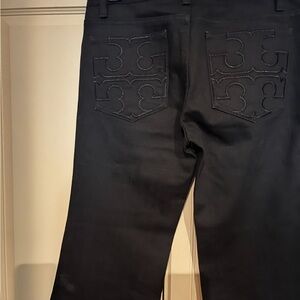 Tory Burch Black Wide Leg Jeans